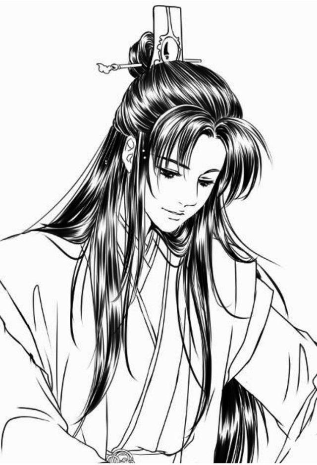 古风漫画美男子怎么画?